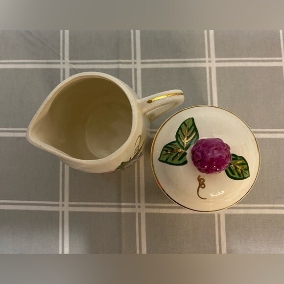 Vintage Knotts Berry Farm Syrup & Jam Sugar & Creamer Fruit Kitchen Dining - Picture 5 of 8